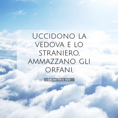 Salmi 94:6 Versetto della Bibbia Spiegato