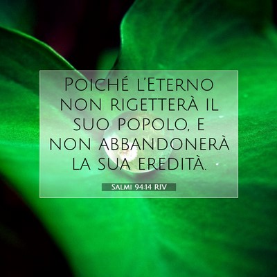 Salmi 94:14 Versetto della Bibbia Spiegato