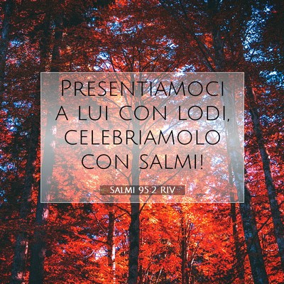 Salmi 95:2 RIV Immagine del Versetto della Bibbia