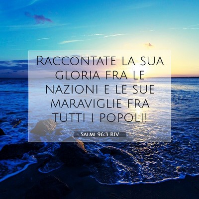 Salmi 96:3 Versetto della Bibbia Spiegato