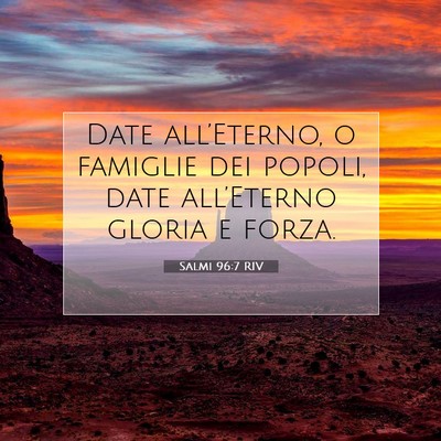 Salmi 96:7 Versetto della Bibbia Spiegato
