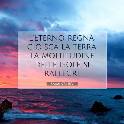 Salmi 97:1 RIV Immagine del Versetto della Bibbia