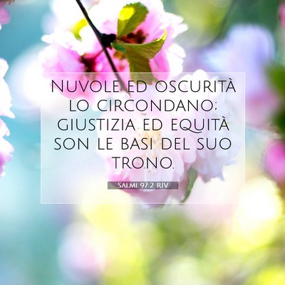 Salmi 97:2 RIV Immagine del Versetto della Bibbia