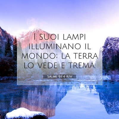 Salmi 97:4 RIV Immagine del Versetto della Bibbia