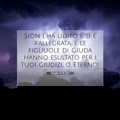 Salmi 97:8 RIV Immagine del Versetto della Bibbia