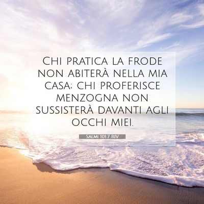 Salmi 101:7 Versetto della Bibbia Spiegato