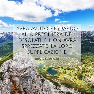 Salmi 102:17 RIV Immagine del Versetto della Bibbia