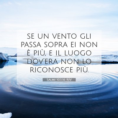 Salmi 103:16 Versetto della Bibbia Spiegato