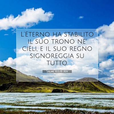 Salmi 103:19 Versetto della Bibbia Spiegato