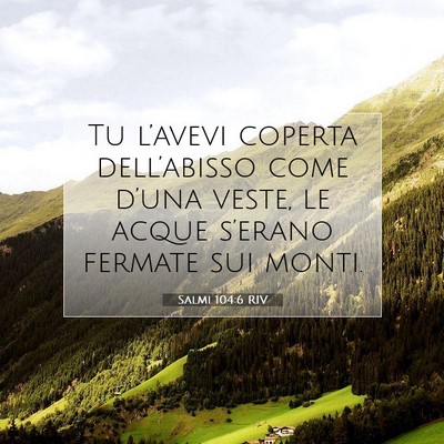 Salmi 104:6 Versetto della Bibbia Spiegato