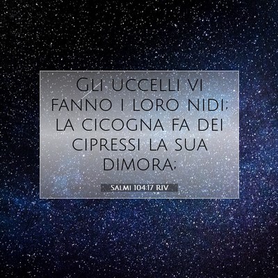 Salmi 104:17 Versetto della Bibbia Spiegato