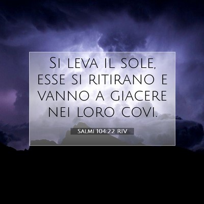 Salmi 104:22 Versetto della Bibbia Spiegato