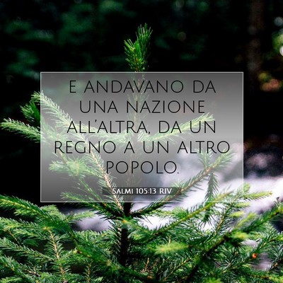 Salmi 105:13 Versetto della Bibbia Spiegato