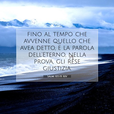Salmi 105:19 Versetto della Bibbia Spiegato