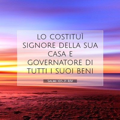 Salmi 105:21 Versetto della Bibbia Spiegato
