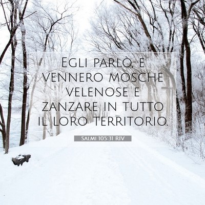Salmi 105:31 Versetto della Bibbia Spiegato