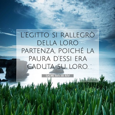 Salmi 105:38 Versetto della Bibbia Spiegato
