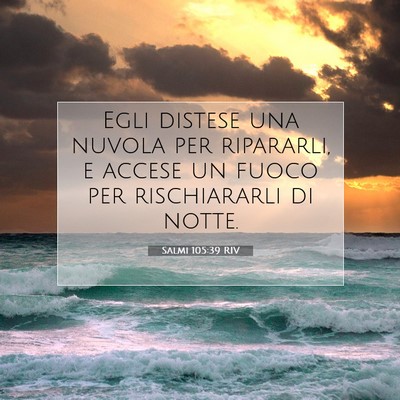 Salmi 105:39 Versetto della Bibbia Spiegato