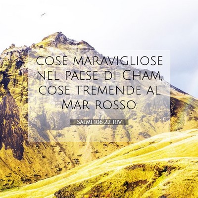 Salmi 106:22 Versetto della Bibbia Spiegato