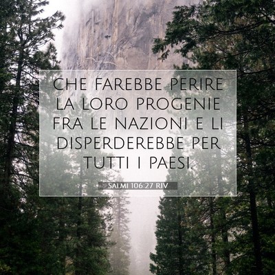 Salmi 106:27 Versetto della Bibbia Spiegato