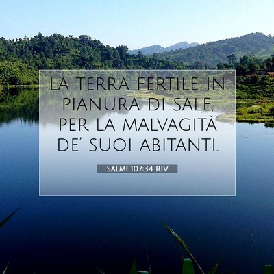 Salmi 107:34 RIV Immagine del Versetto della Bibbia