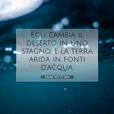 Salmi 107:35 Versetto della Bibbia Spiegato