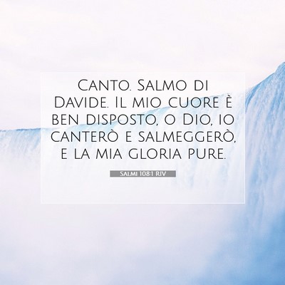 Salmi 108:1 Versetto della Bibbia Spiegato