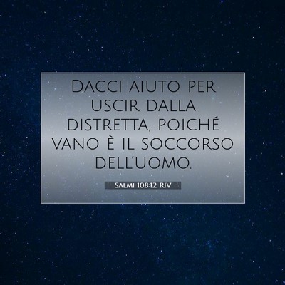 Salmi 108:12 RIV Immagine del Versetto della Bibbia
