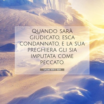 Salmi 109:7 RIV Immagine del Versetto della Bibbia