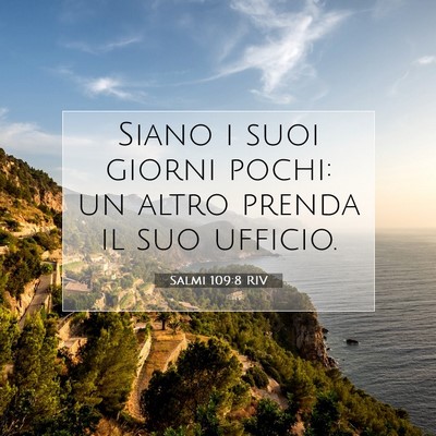 Salmi 109:8 Versetto della Bibbia Spiegato
