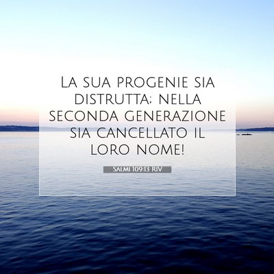 Salmi 109:13 RIV Immagine del Versetto della Bibbia