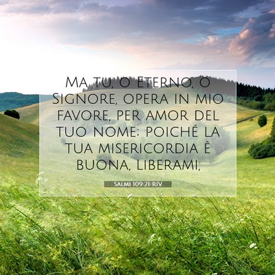 Salmi 109:21 RIV Immagine del Versetto della Bibbia