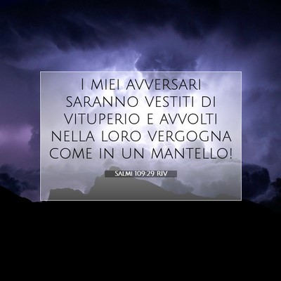 Salmi 109:29 Versetto della Bibbia Spiegato
