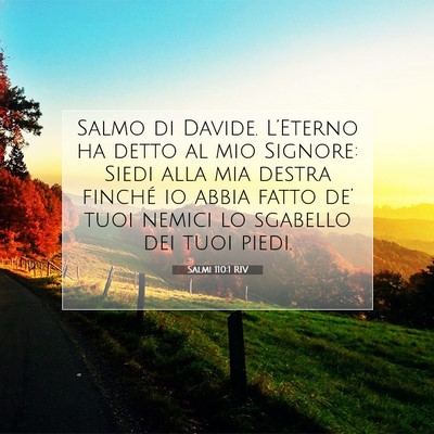 Salmi 110:1 RIV Immagine del Versetto della Bibbia