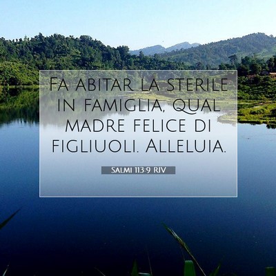 Salmi 113:9 RIV Immagine del Versetto della Bibbia