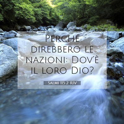 Salmi 115:2 Versetto della Bibbia Spiegato