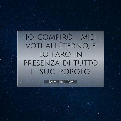 Salmi 116:14 RIV Immagine del Versetto della Bibbia