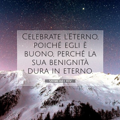 Salmi 118:1 Versetto della Bibbia Spiegato