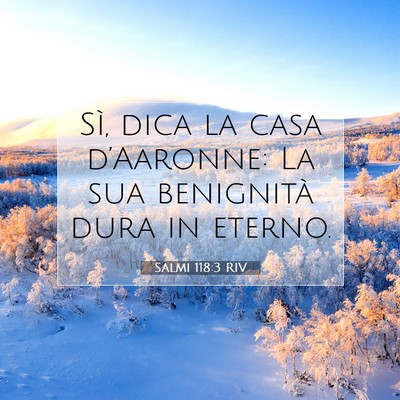 Salmi 118:3 Versetto della Bibbia Spiegato