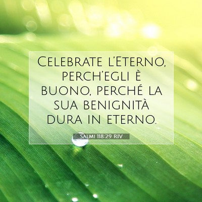 Salmi 118:29 Versetto della Bibbia Spiegato