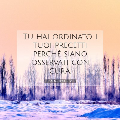 Salmi 119:4 RIV Immagine del Versetto della Bibbia
