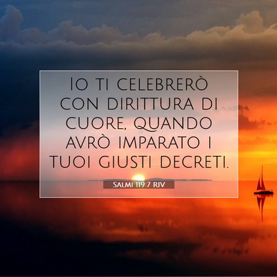 Salmi 119:7 Versetto della Bibbia Spiegato
