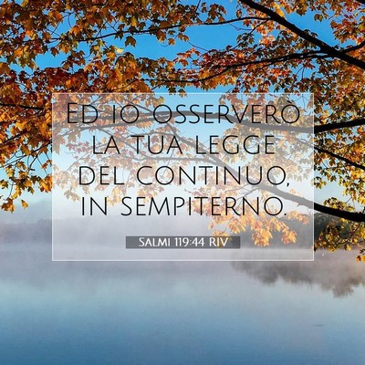 Salmi 119:44 Versetto della Bibbia Spiegato