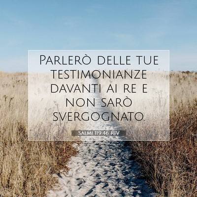 Salmi 119:46 Versetto della Bibbia Spiegato