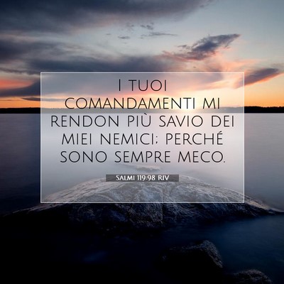 Salmi 119:98 RIV Immagine del Versetto della Bibbia