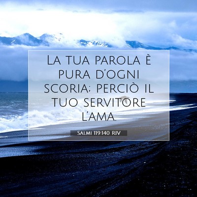Salmi 119:140 Versetto della Bibbia Spiegato