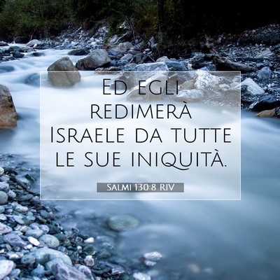 Salmi 130:8 RIV Immagine del Versetto della Bibbia