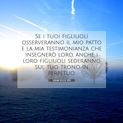 Salmi 132:12 Versetto della Bibbia Spiegato