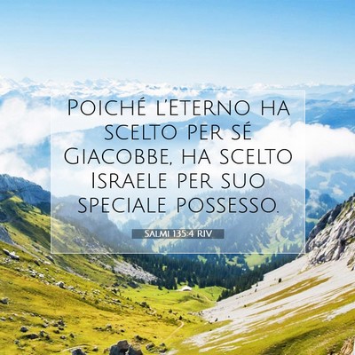 Salmi 135:4 Versetto della Bibbia Spiegato