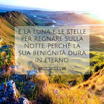 Salmi 136:9 Versetto della Bibbia Spiegato